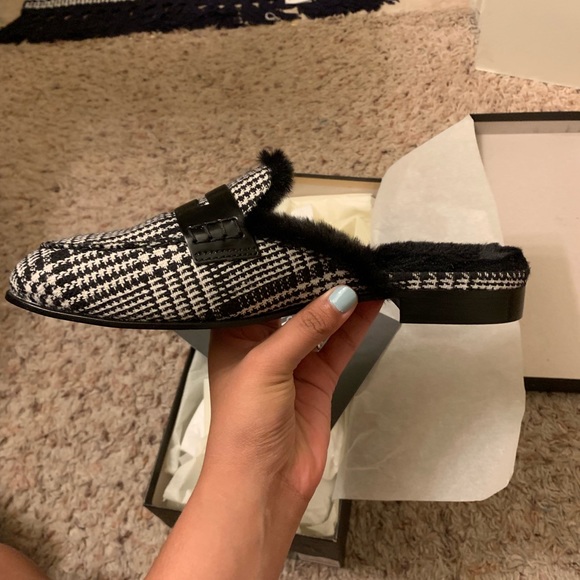 J. Crew Faux-fur Lined Mules Slides - Picture 3 of 5